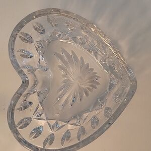 Elegant Crystal Heart Bowl